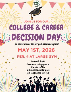 College Acceptance Flyer for the College Day
